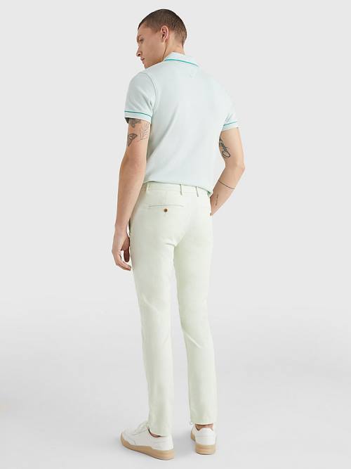 Tommy Hilfiger 1985 Essential Bleecker Slim Fit Chinos Moški Hlače Zelena | TH016IPS