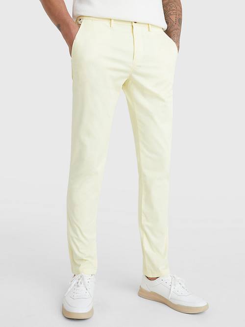 Tommy Hilfiger 1985 Essential Bleecker Slim Fit Chinos Moški Hlače Rumena | TH128LJD