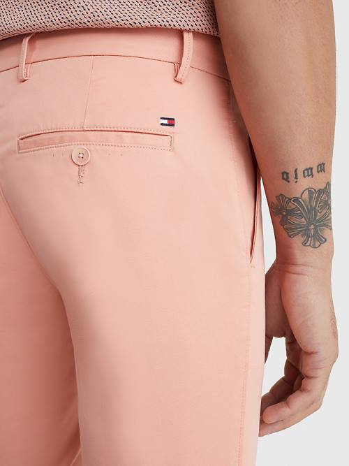 Tommy Hilfiger 1985 Essential Bleecker Slim Fit Chinos Moški Hlače Oranžna | TH425QXF