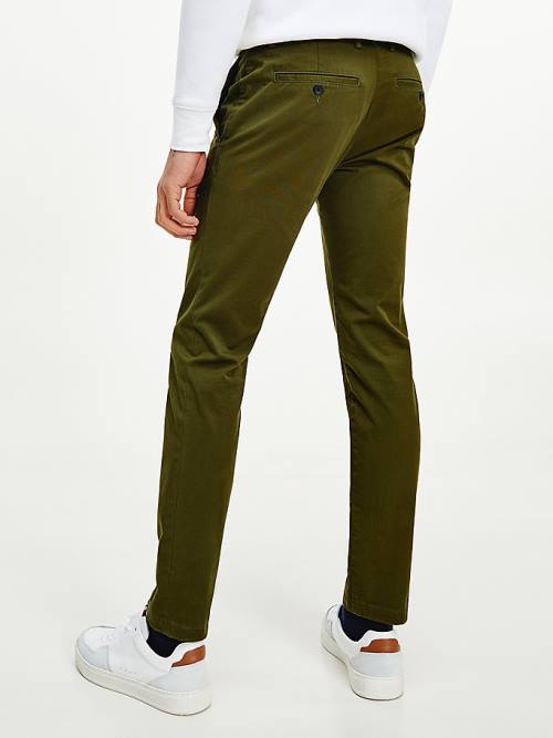 Tommy Hilfiger 1985 Essential Bleecker Slim Fit Chinos Moški Hlače Rjav | TH802DTA