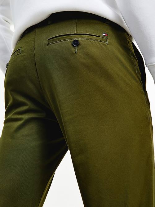 Tommy Hilfiger 1985 Essential Bleecker Slim Fit Chinos Moški Hlače Rjav | TH802DTA