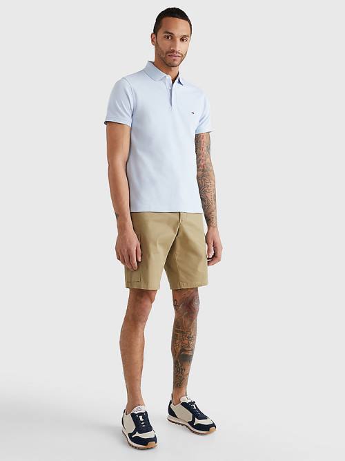 Tommy Hilfiger 1985 Essential Slim Fit Moški Polo Majica Modra | TH284FYZ