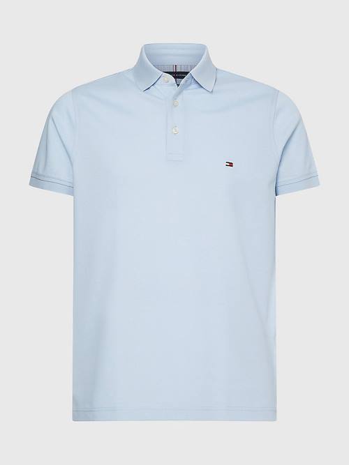 Tommy Hilfiger 1985 Essential Slim Fit Moški Polo Majica Modra | TH284FYZ