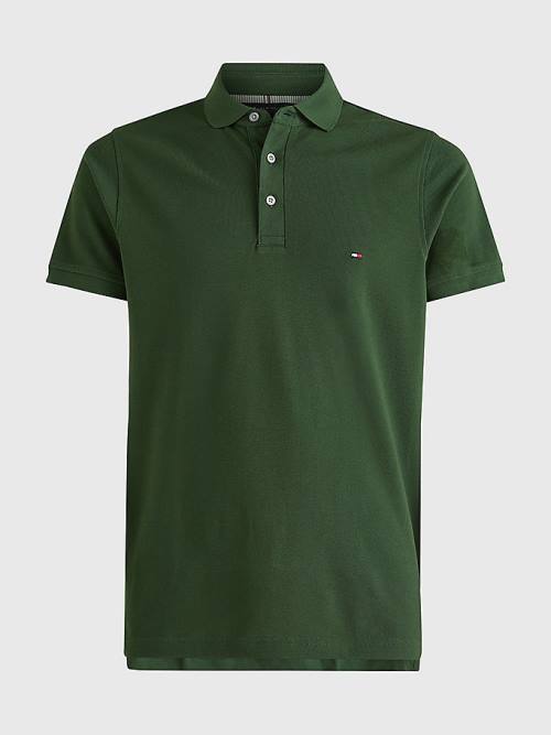 Tommy Hilfiger 1985 Essential Slim Fit Moški Polo Majica Zelena | TH346WPA