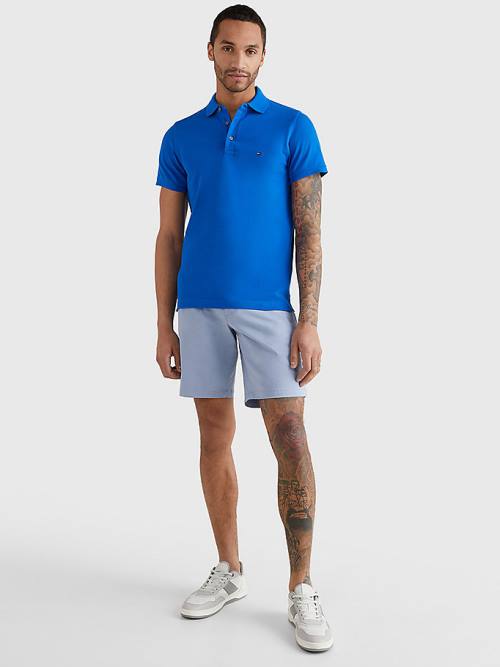 Tommy Hilfiger 1985 Essential Slim Fit Moški Polo Majica Modra | TH597NDU