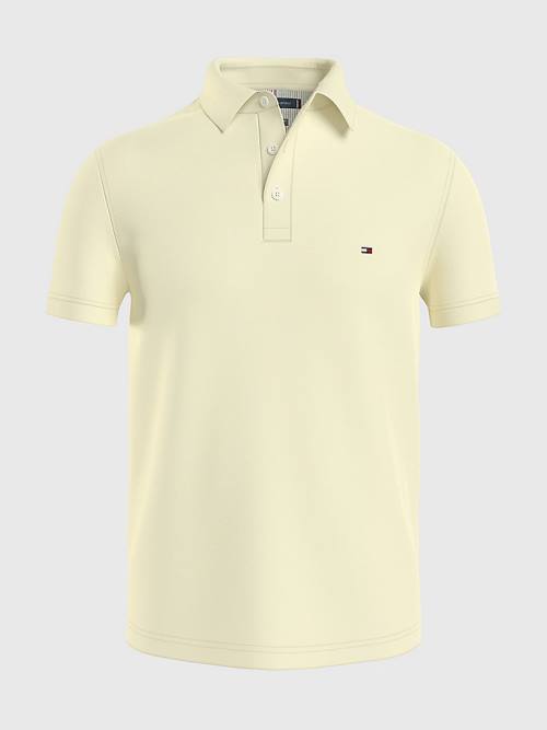 Tommy Hilfiger 1985 Essential Slim Fit Moški Polo Majica Rumena | TH915XDP