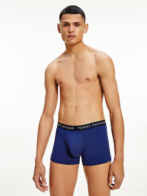 Tommy Hilfiger 3-Pack Logo Waistband Trunks Moški Spodnje Perilo Rjav | TH190DWO