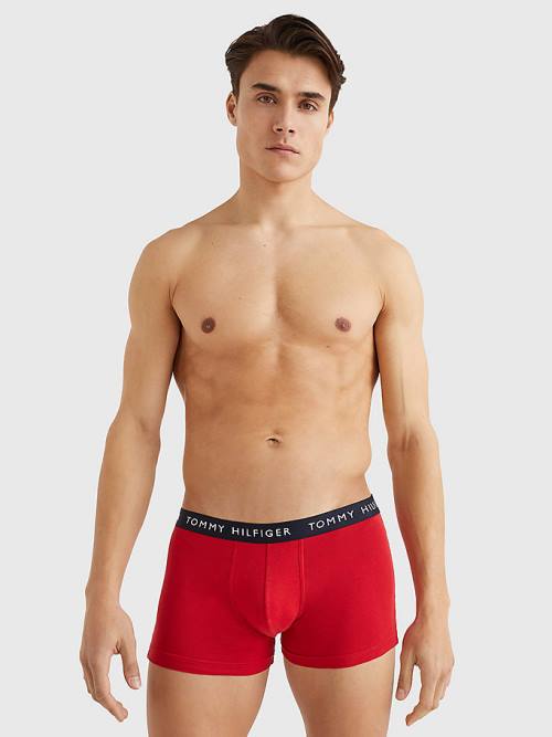 Tommy Hilfiger 3-Pack Logo Waistband Trunks Moški Spodnje Perilo Vijolična | TH251HVC