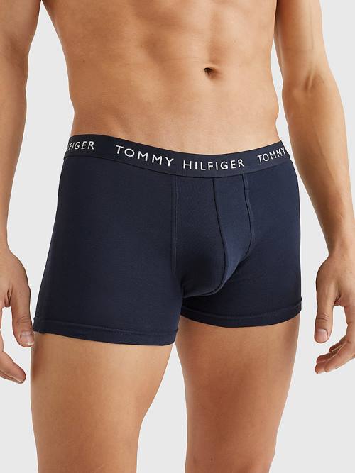 Tommy Hilfiger 3-Pack Logo Waistband Trunks Moški Spodnje Perilo Vijolična | TH251HVC