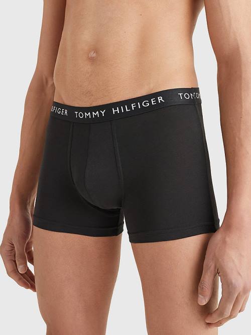 Tommy Hilfiger 3-Pack Logo Waistband Trunks Moški Spodnje Perilo Rumena | TH632HJS