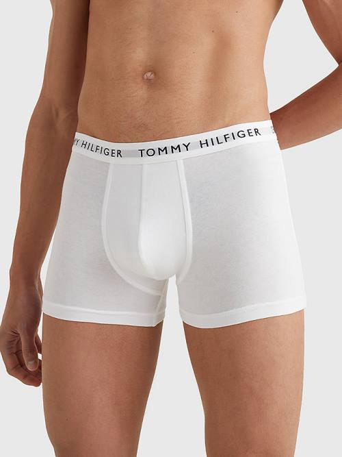 Tommy Hilfiger 3-Pack Logo Waistband Trunks Moški Spodnje Perilo Rumena | TH632HJS