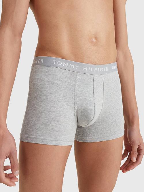 Tommy Hilfiger 3-Pack Logo Waistband Trunks Moški Spodnje Perilo Rumena | TH632HJS