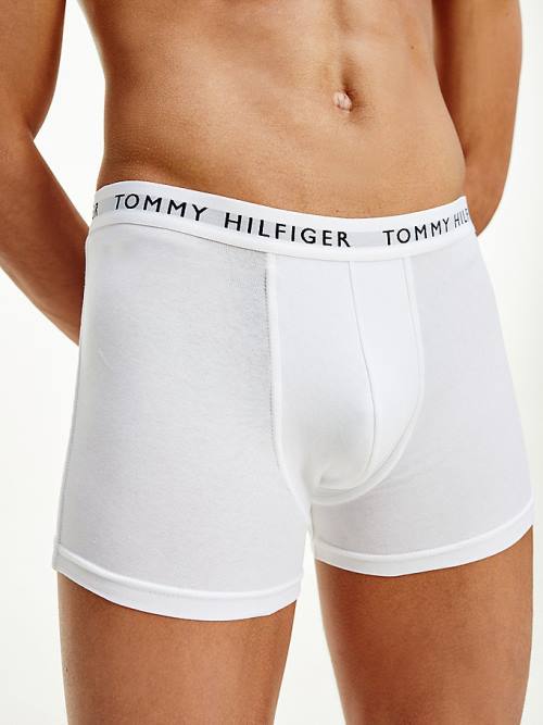 Tommy Hilfiger 3-Pack Logo Waistband Trunks Moški Spodnje Perilo Roza | TH724GIV