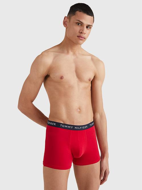 Tommy Hilfiger 3-Pack Logo Waistband Trunks Moški Spodnje Perilo Rumena | TH890TRJ