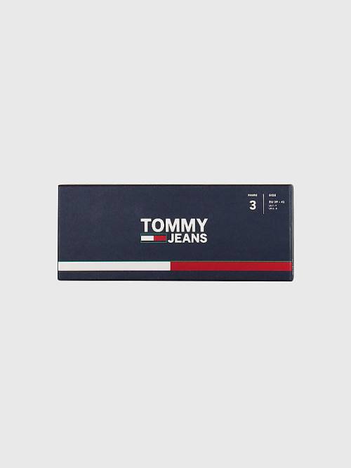 Tommy Hilfiger 3-Pack Stripe Gift Box Moški Nogavice Bela | TH047INB