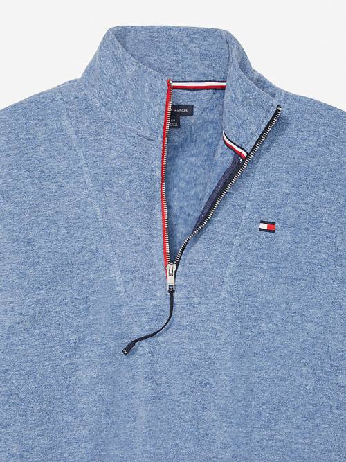 Tommy Hilfiger Adaptive Half Zip Popover Ženske Pulover Modra | TH782SLQ