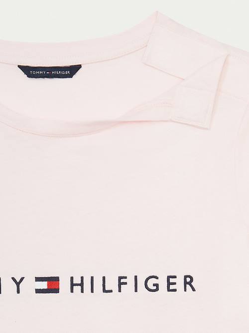 Tommy Hilfiger Adaptive Logo Ženske Majice Roza | TH875LNU