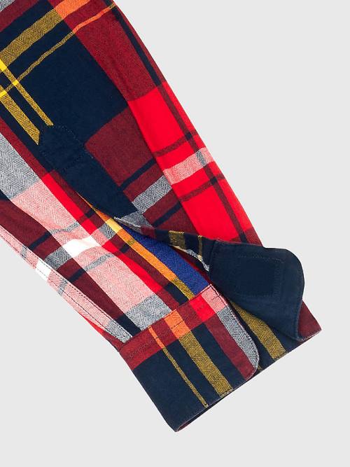 Tommy Hilfiger Adaptive Plaid Check Slim Fit Moški Srajce Multi | TH542BYU