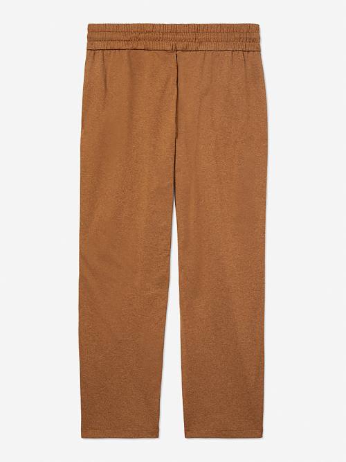 Tommy Hilfiger Adaptive Stretch Bay Joggers Ženske Hlače Rjav | TH927SVO