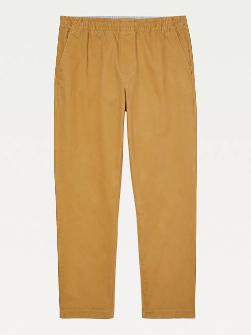 Tommy Hilfiger Adaptive Stretch Cotton Chinos Moški Hlače Kaki | TH735DFX