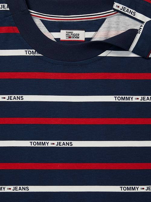 Tommy Hilfiger Adaptive Stripe Print Ženske Obleke Modra | TH412RQY