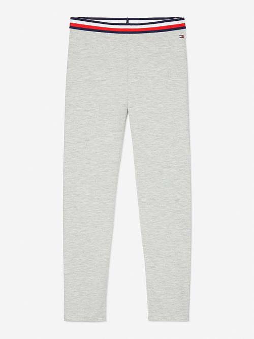 Tommy Hilfiger Adaptive Tommy Icons Essential Leggings Dekleta Hlače Siva | TH960JCG