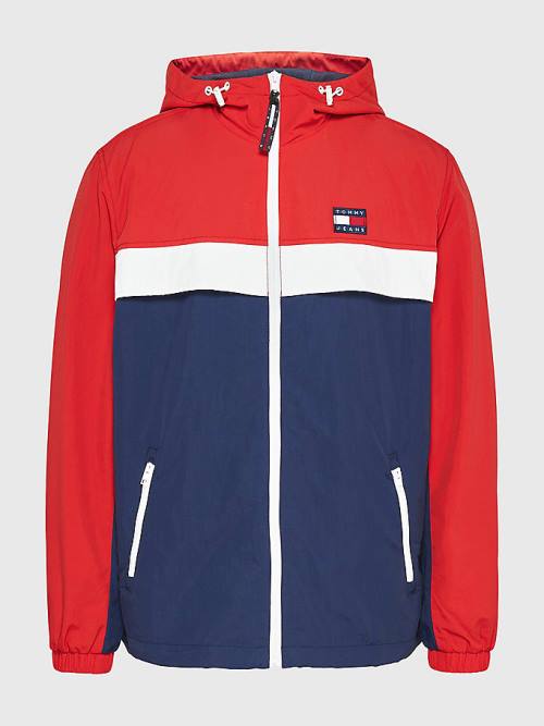 Tommy Hilfiger Badge Chicago Windbreaker Moški Jakne Modra | TH982NOQ