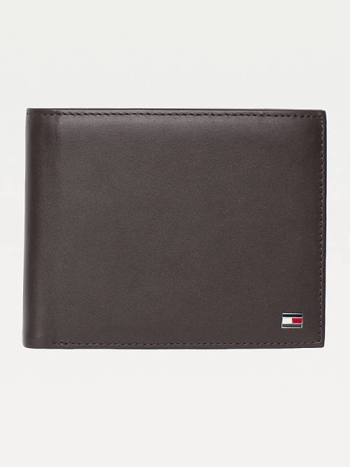 Tommy Hilfiger Bifold Leather Moški Denarnice Rjav | TH259SXJ