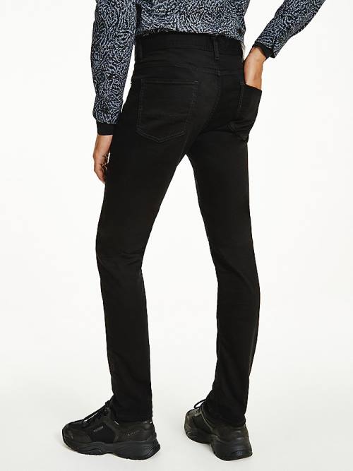 Tommy Hilfiger Bleecker Slim Black Moški Kavbojke Denim | TH019NTJ