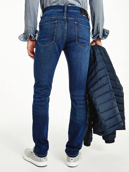 Tommy Hilfiger Bleecker Slim Faded Moški Kavbojke Denim | TH218GNH