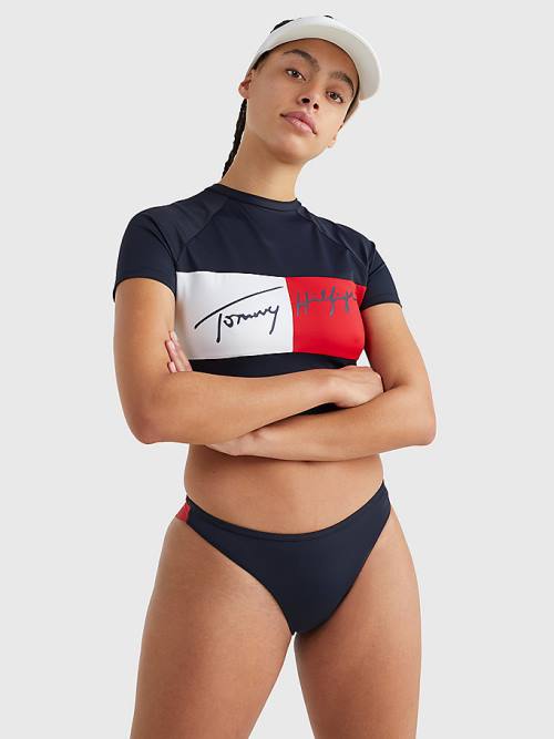 Tommy Hilfiger Brazilian Bikini Bottoms Ženske Kopalke Modra | TH896BUX