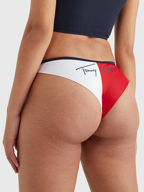 Tommy Hilfiger Brazilian Bikini Bottoms Ženske Kopalke Modra | TH896BUX