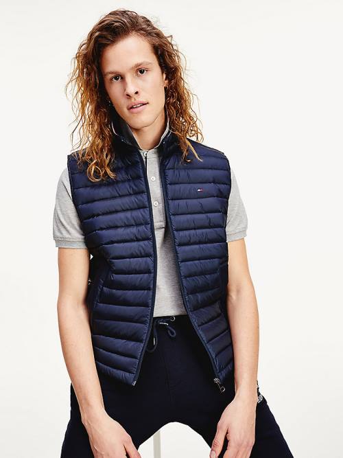 Tommy Hilfiger CORE PACKABLE DOWN VEST Moški Plašč Modra | TH092OHK