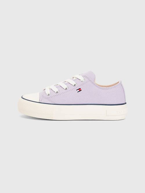 Tommy Hilfiger Canvas Chunky Low-Top Dekleta Superge Vijolična | TH584JSC