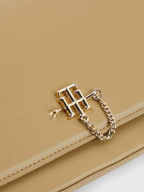 Tommy Hilfiger Chain Interlock Crossover Ženske Torbice Rjav | TH825DMI