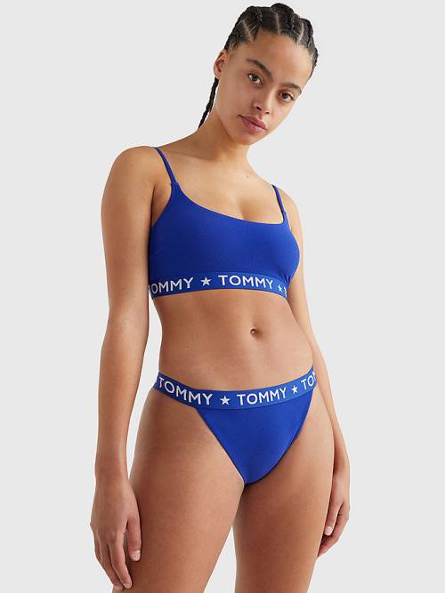 Tommy Hilfiger Cheeky Fit Bikini Bottoms Ženske Kopalke Modra | TH765UXM