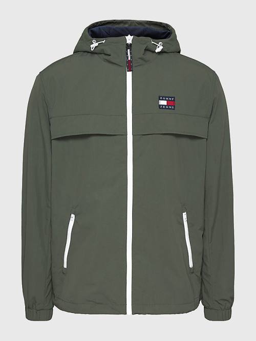 Tommy Hilfiger Chicago Windbreaker Moški Jakne Zelena | TH594DLI