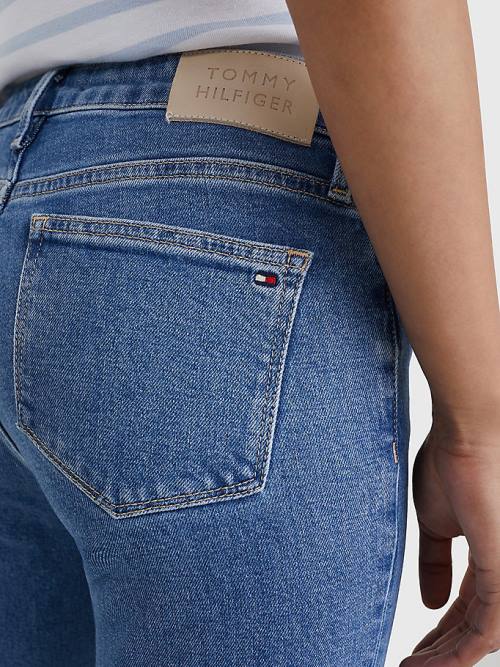 Tommy Hilfiger Classics High Rise Straight Faded Ženske Kavbojke Denim | TH248ZBT