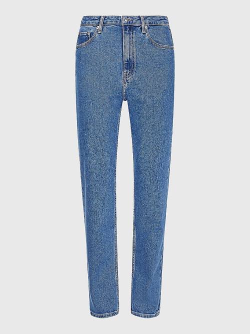 Tommy Hilfiger Classics High Rise Straight Faded Ženske Kavbojke Denim | TH248ZBT