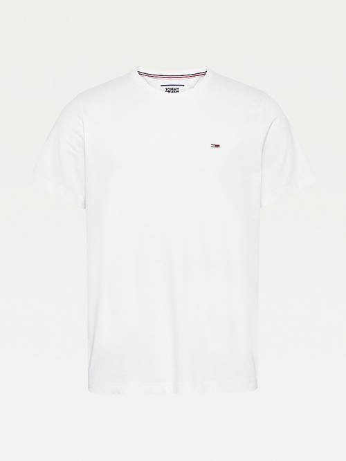 Tommy Hilfiger Classics Organic Cotton Moški Majice Bela | TH451RAE