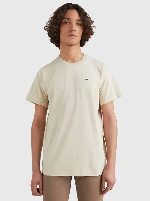 Tommy Hilfiger Classics Organic Cotton Moški Majice Bež | TH502LER