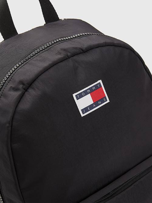 Tommy Hilfiger Colour-Blocked Backpack Moški Torbice Črna | TH395VOK