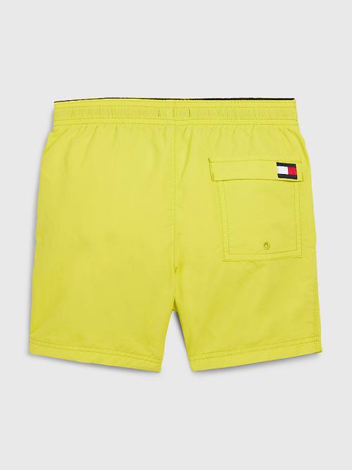 Tommy Hilfiger Colour-Blocked Mid Length Shorts Fantje Kopalke Rumena | TH132BMI