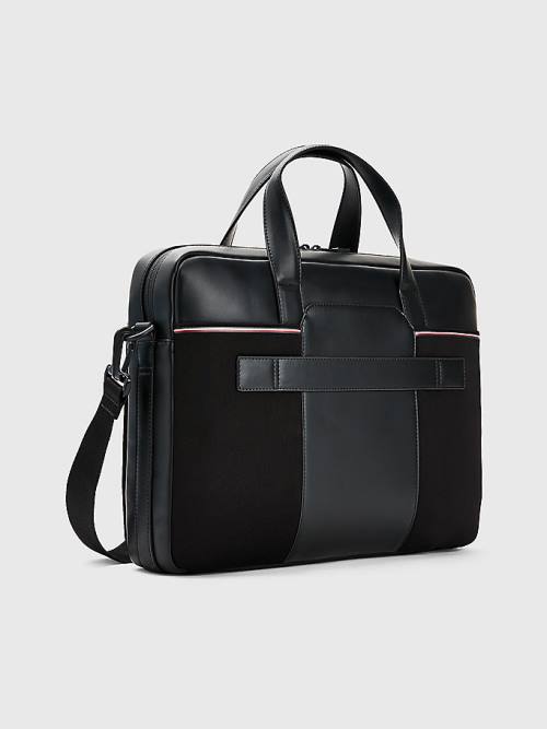 Tommy Hilfiger Commuter Small Computer Moški Torbice Črna | TH361QYD