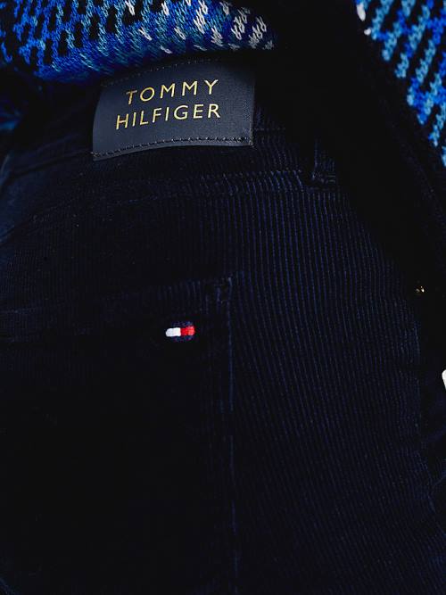 Tommy Hilfiger Como Mid Rise Skinny Corduroy Ženske Kavbojke Modra | TH670JAQ