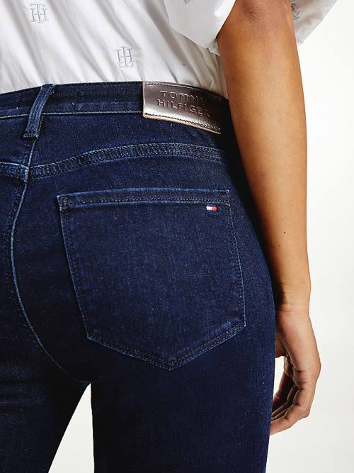 Tommy Hilfiger Como Mid Rise Skinny Monogram Ženske Kavbojke Denim | TH970MKE