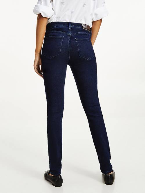 Tommy Hilfiger Como Mid Rise Skinny Monogram Ženske Kavbojke Denim | TH970MKE