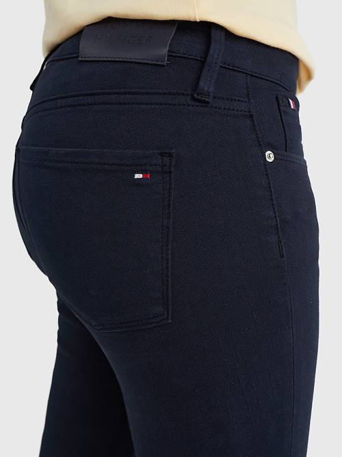 Tommy Hilfiger Como Mid Rise Skinny TH Flex Ženske Kavbojke Modra | TH670KUP