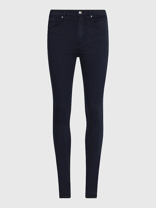 Tommy Hilfiger Como Mid Rise Skinny TH Flex Ženske Kavbojke Modra | TH670KUP