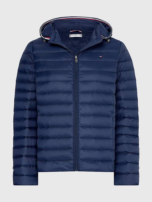 Tommy Hilfiger Curve Essential Removable Hood Down Ženske Jakne Modra | TH728KMO